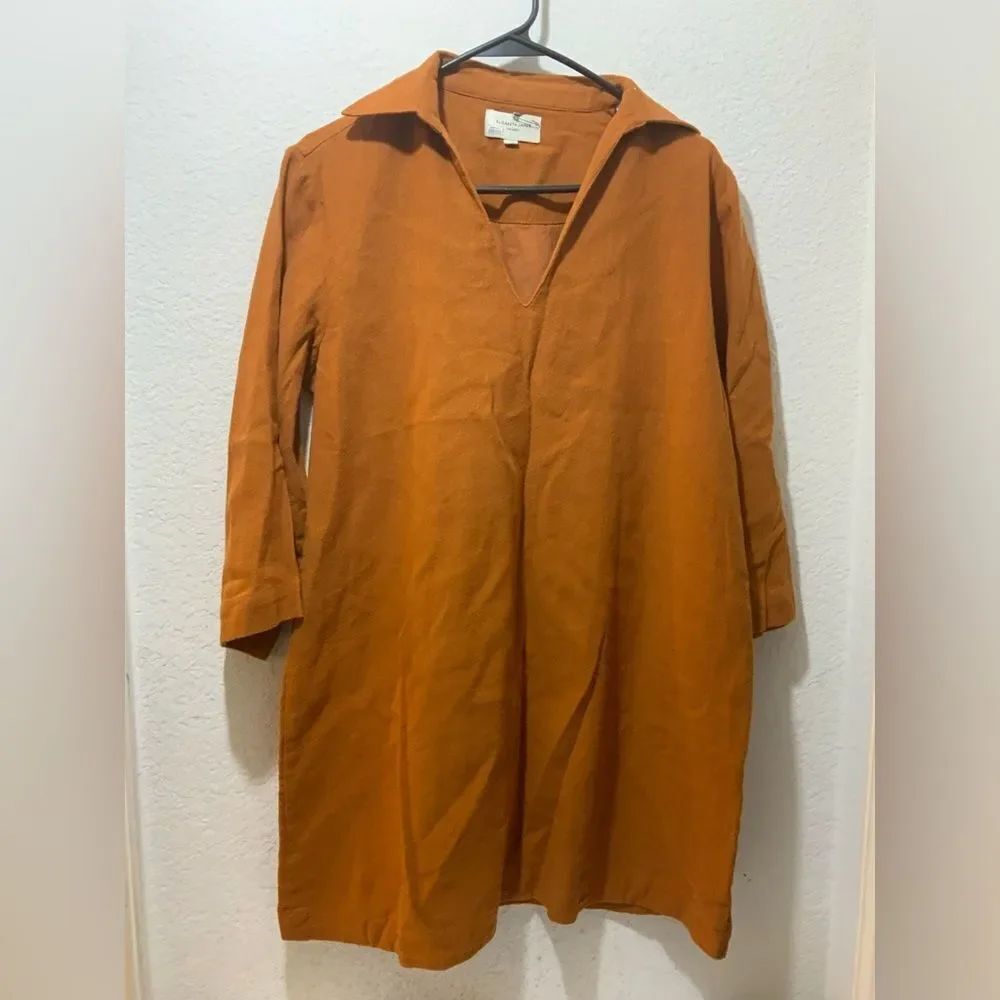 Elizabeth and James the label Shirt Mini Dress lined 100% Khadi
